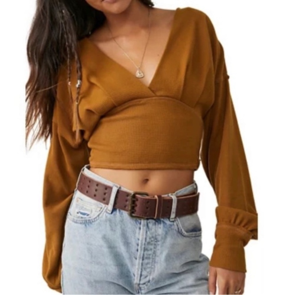 Free People We The Free "All Nighter" Surplice
Crop Top